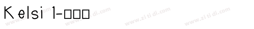 Kelsi 1字体转换